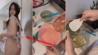 POV Angel Chan Jadi Istri Sexy Kamu Masak di Dapur