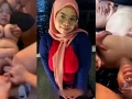 Hijab Tobrut Ketagihan Dientot Teman Gangbang