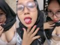 Azizah Talent Hijab Kacamata Gak Tahan Pengen Ngewe