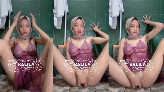 Bokep Indo Kalila Hijab Omek Pake Lingerie Ungu