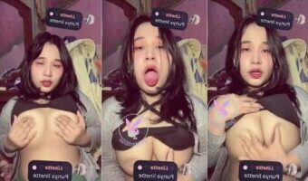 Si Cantik Lagi Galau Kirim Pap Remas Susu Linette