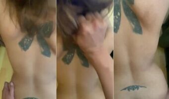 Open Bo Cewek Lokal Pirang Doggy Lihat Pemandangan